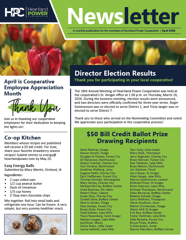 April Newsletter Cover