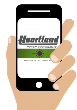 hand holding phone smarthub
